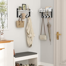 Evermagin coat rack with 11 hooks for versatile hanging