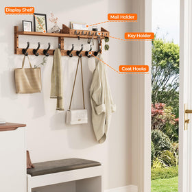 Evermagin dual-hole wall mount adds stability for heavier outfits and bags.