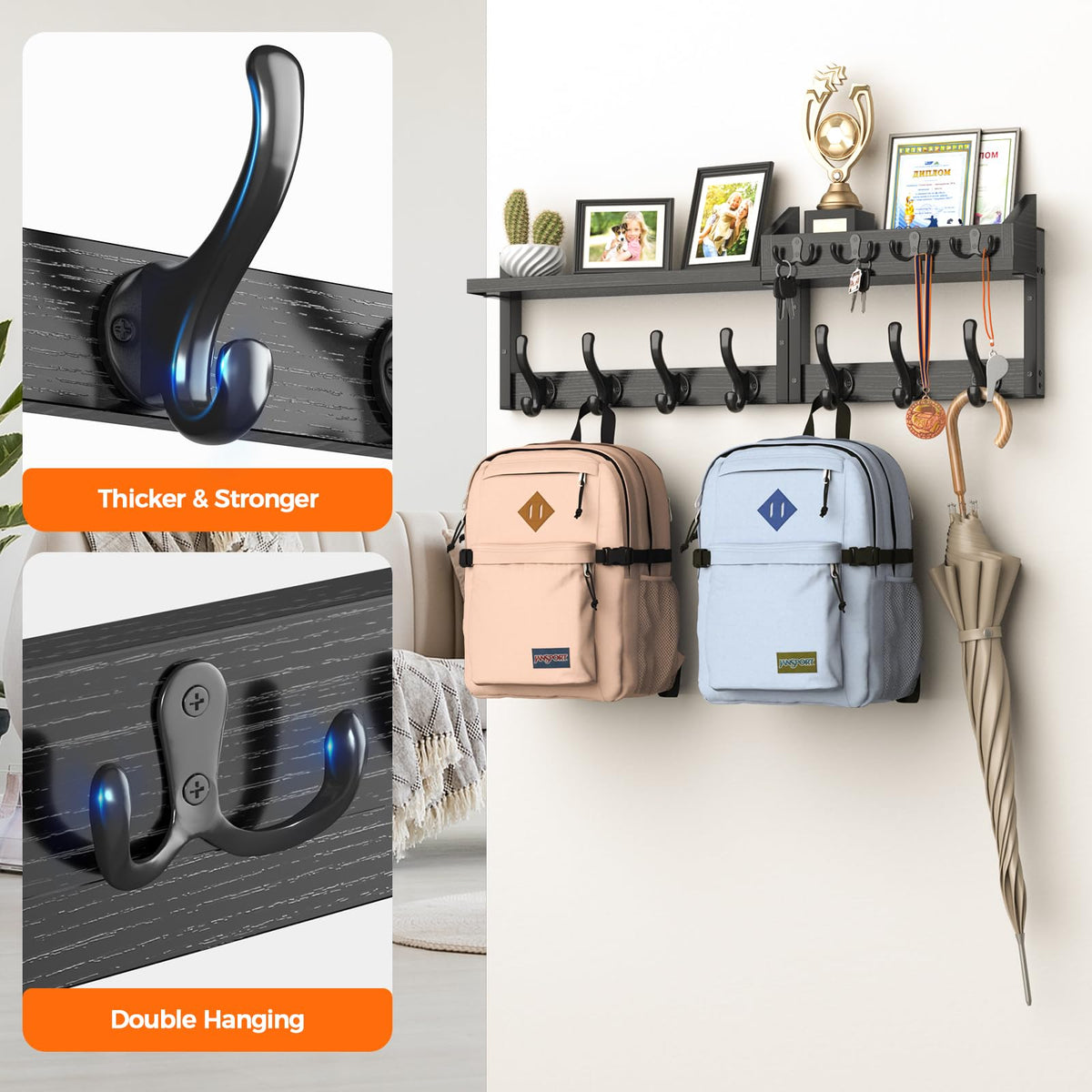 Evermagin entryway organizer setup in a compact foyer layout.