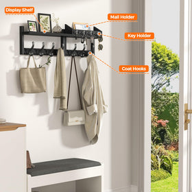 Evermagin key and mail holder closeup demonstrates integrated storage for keys and mail.