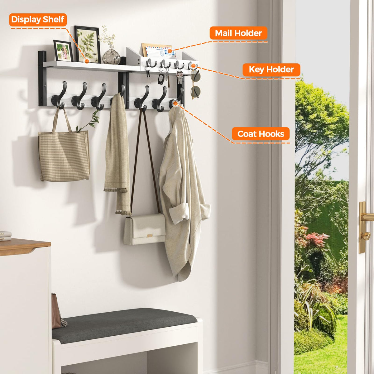 Evermagin mail holder keeps letters neatly organized