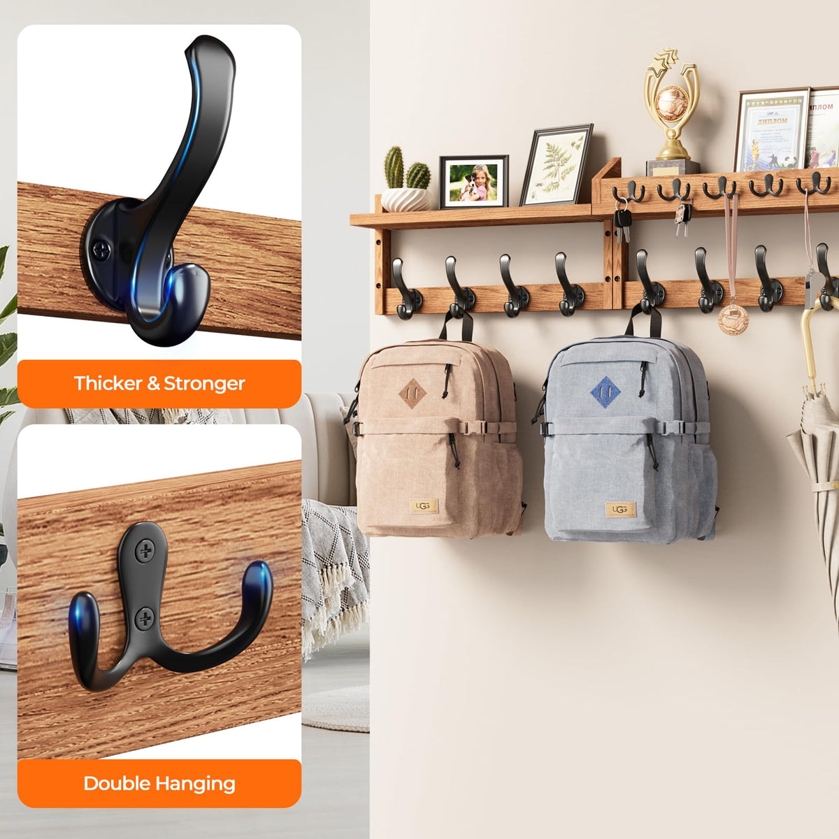 Evermagin natural wood grain finish blends with modern, rustic, and farmhouse styles.