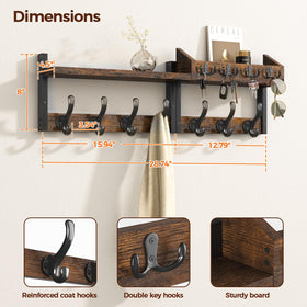 Evermagin top shelf for decorative display and quick-access essentials.