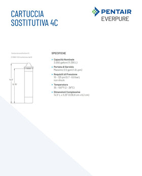 Everpure 4C cart water filter SGL packaging shows OEM replacement compatibility.