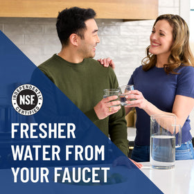 Everpure EF-6000 tap-flow system delivering purified water
