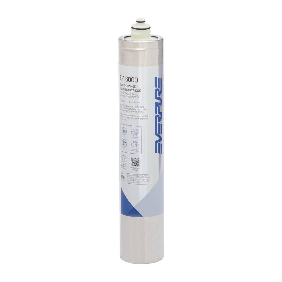 Everpure EF-6000 under-sink installation showing convenient setup