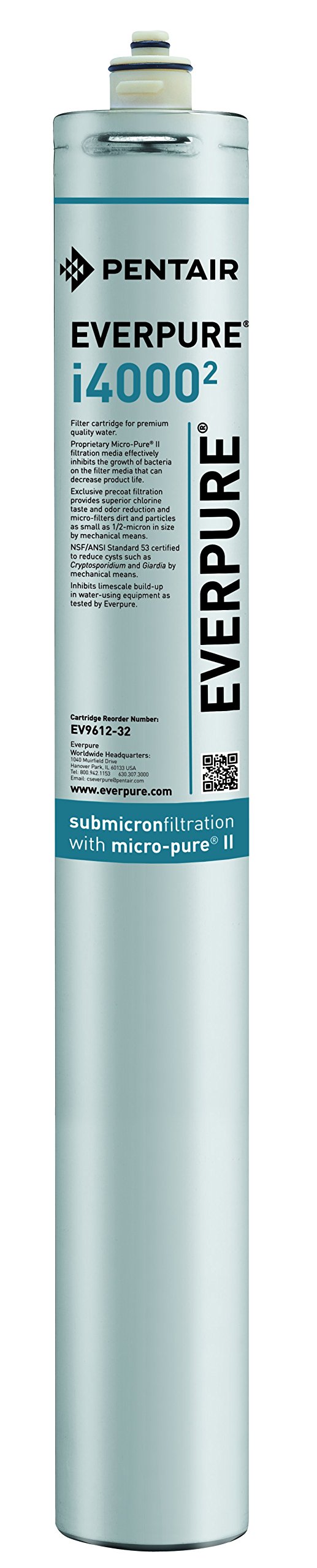 Everpure EV9612-32 i4000 filter cartridge for InsurIce systems, delivering cleaner, filtered water.