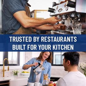 Everpure H-1200 side faucet delivering purified water at a dedicated tap.