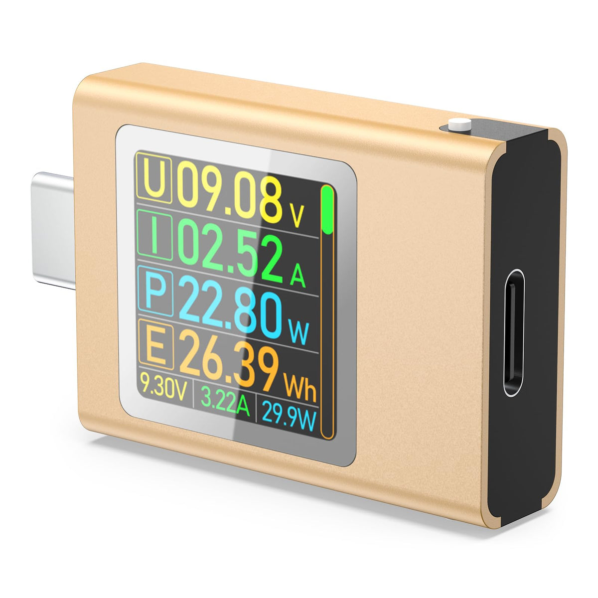 Eversame USB-C power meter front view for quick charging checks.