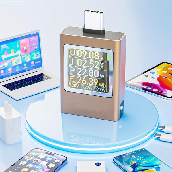 Eversame USB-C power meter supports multiple protocols and wide range testing.