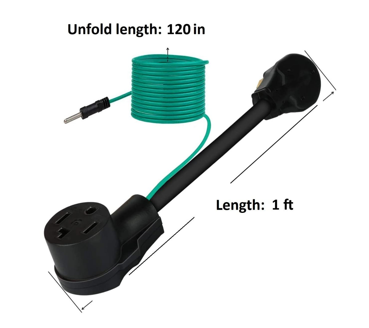 Eversimpleinc 1ft-length dryer adapter package for easy setup