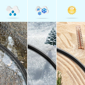 All-weather durability withstands sun, heat, and cold seasonal setups