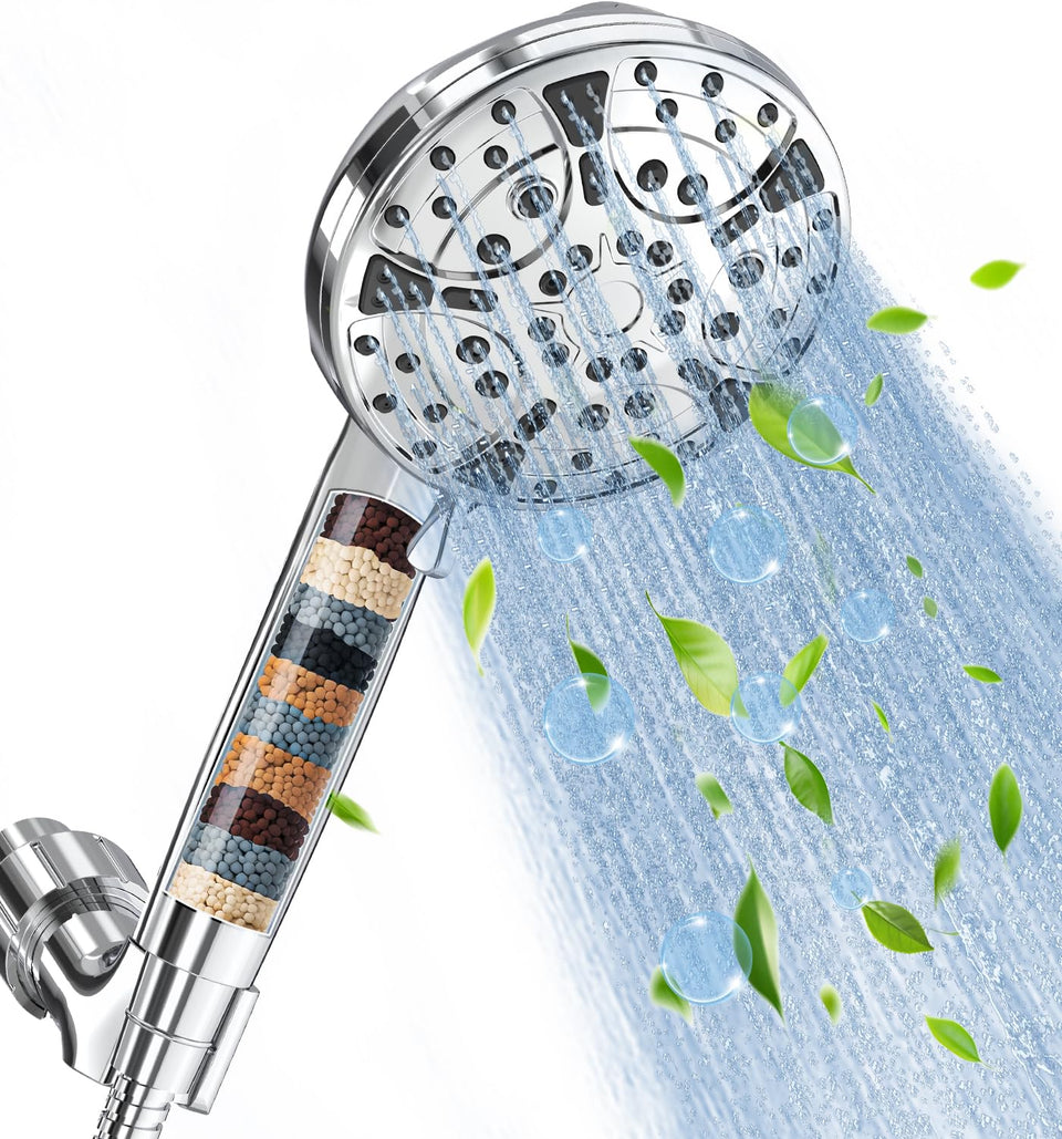 EVERSTEIN filtered shower head handheld design for easy daily showers