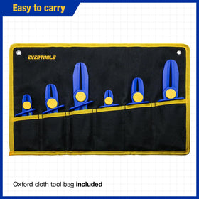 Evertools ergonomic non-slip handles reduce fatigue during clamping