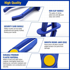 Evertools fuel line clamps set in three sizes for versatile work