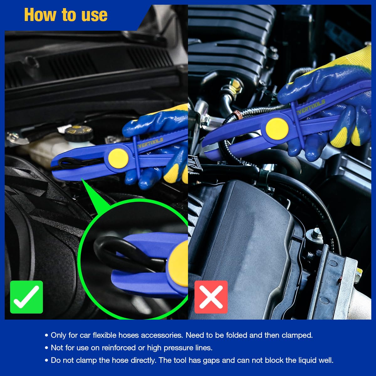 Evertools heat-resistant nylon construction protects hands during use
