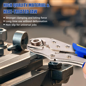 Evertools heat treated carbon steel jaws resist wear on tough jobs