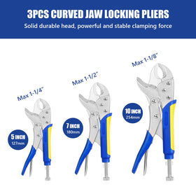Evertools needle nose locking pliers reach tight spaces with precision