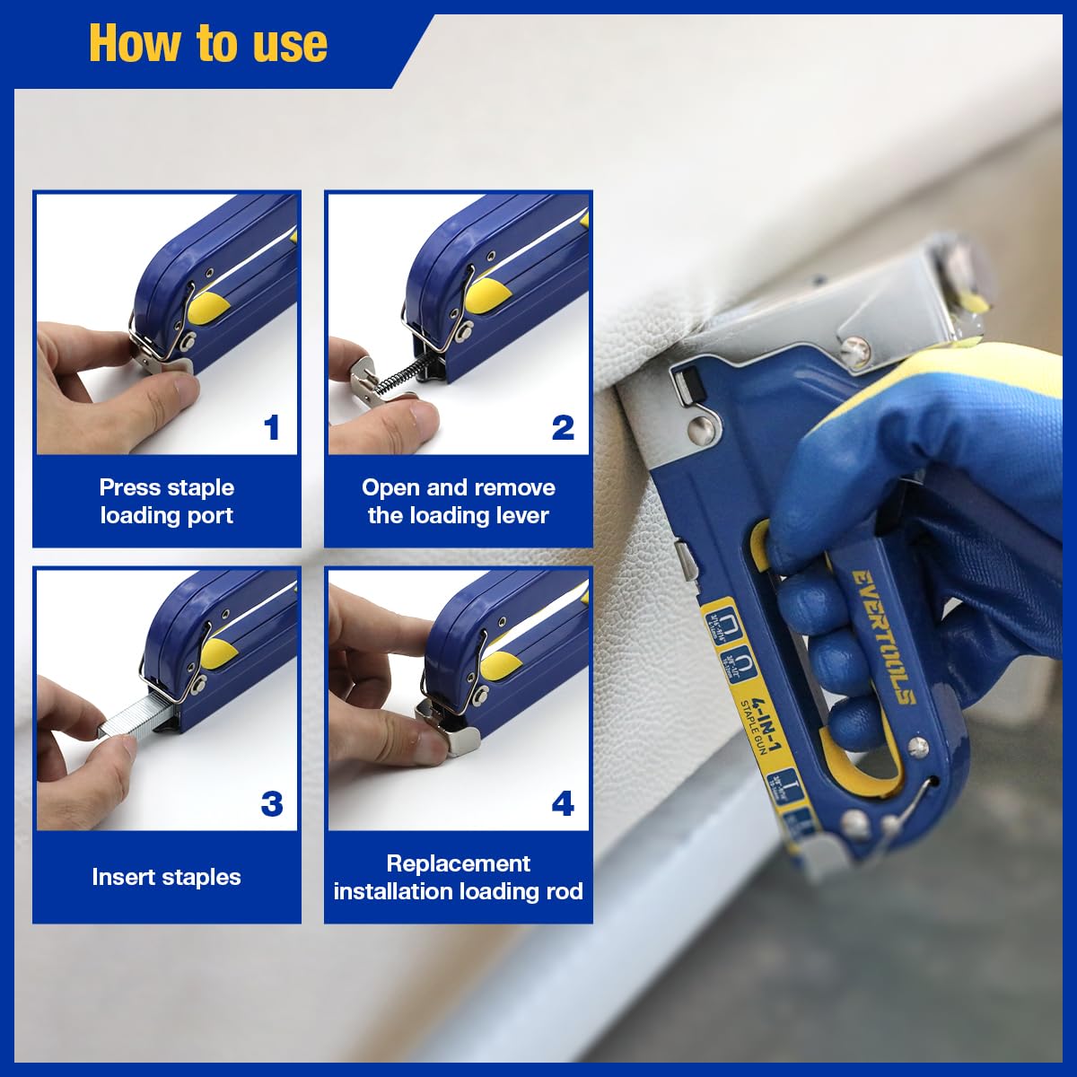 Evertools staple remover; cleanly lift staples without material damage.