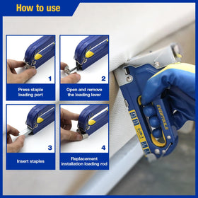 Evertools staple remover; cleanly lift staples without material damage.
