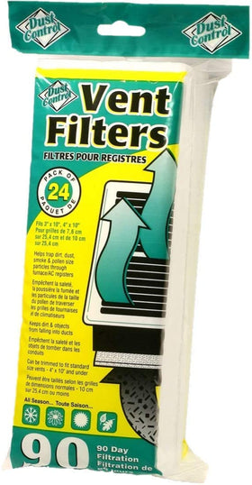 Everything Floor Vent Filter being installed in a register for easy setup.