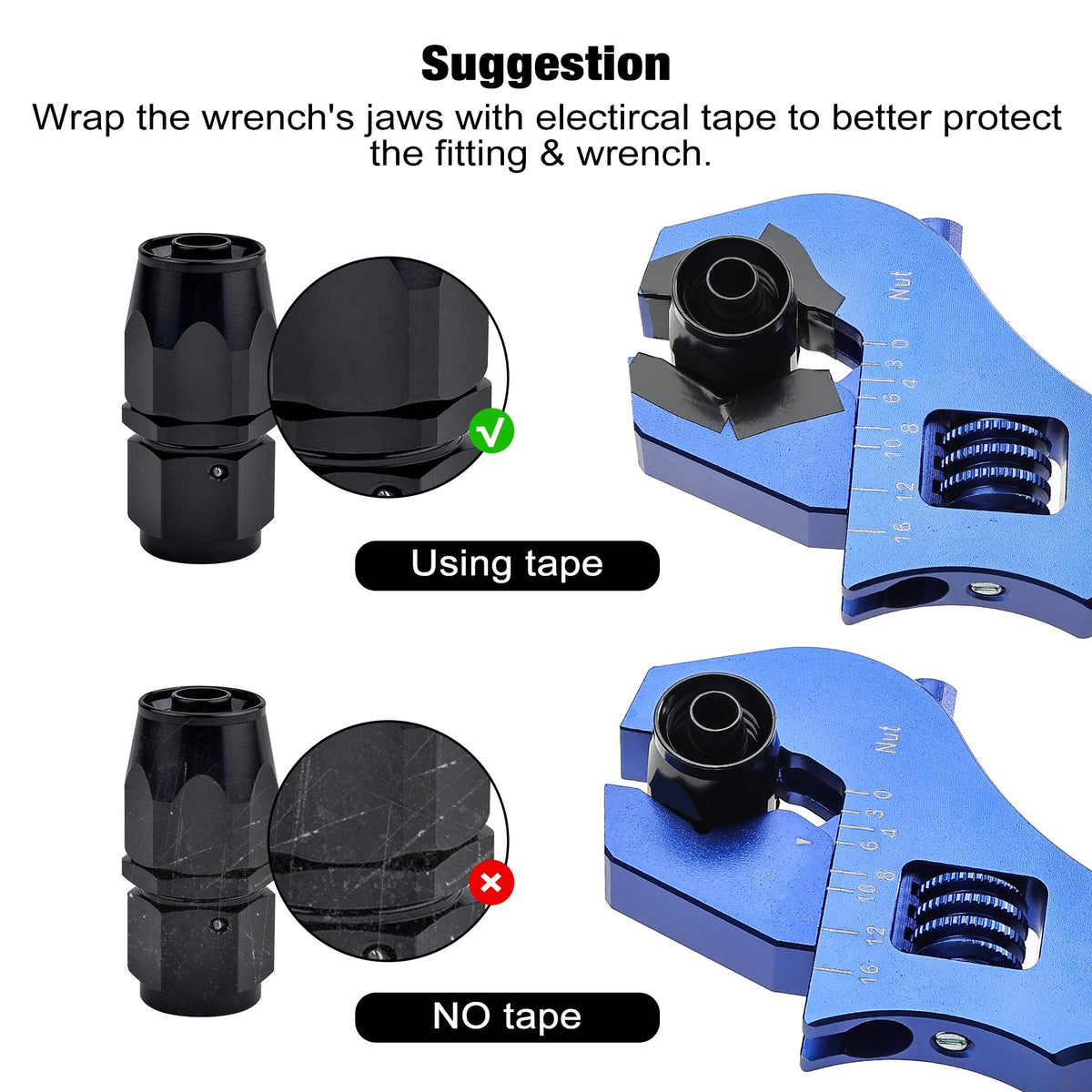 EVIL ENERGY AN wrench blue curved handle for comfortable grip during use