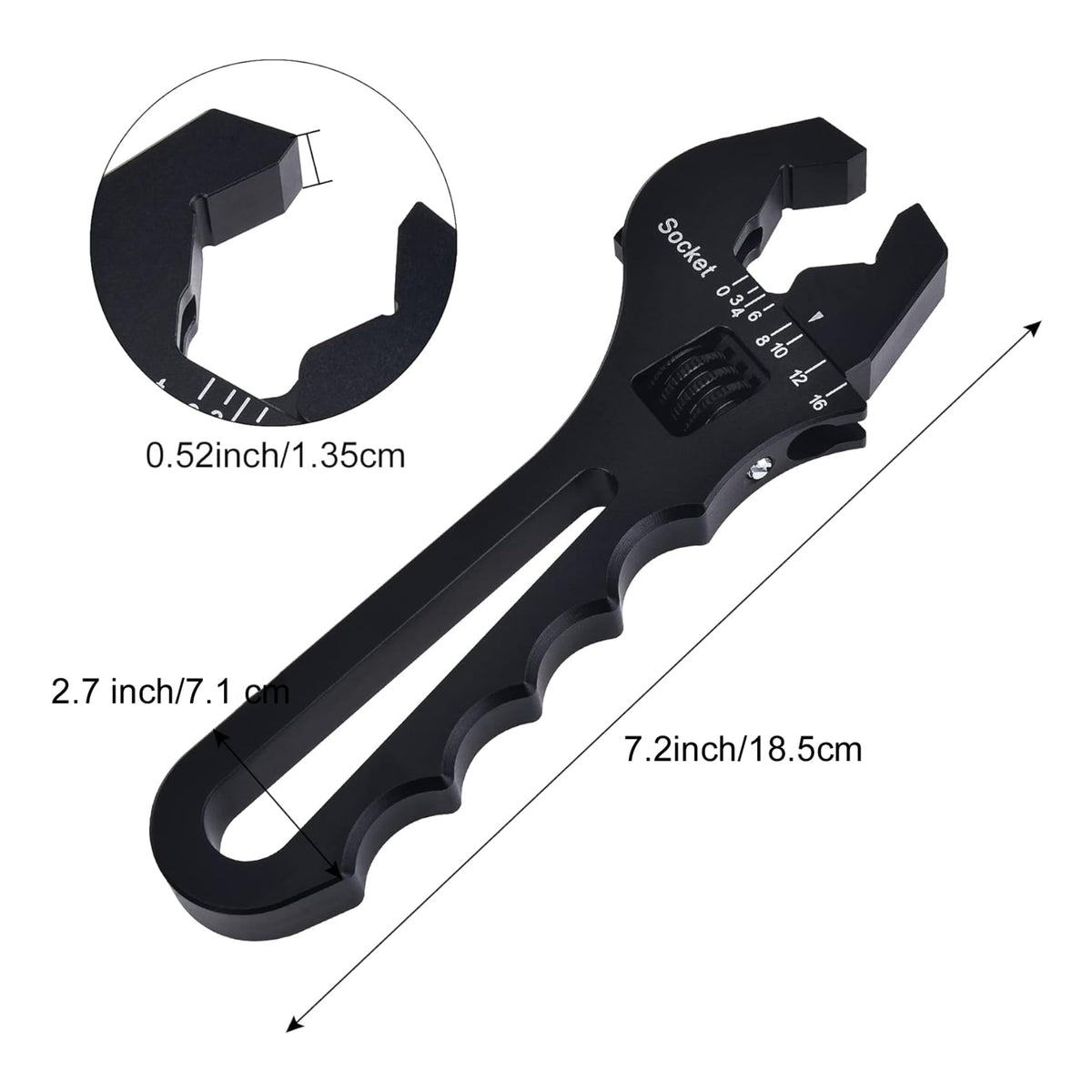 EVIL ENERGY four-sides contact design ensures firm grip on fittings.