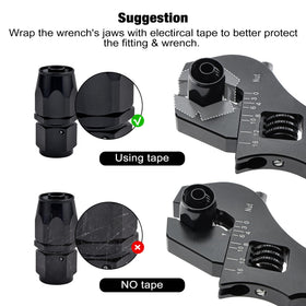 EVIL ENERGY compact wrench measures 18.5 cm by 7.1 cm for easy storage.