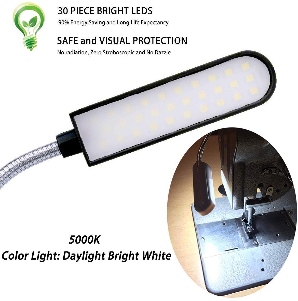 EVISWIY drill press lighting supports precise, well-lit machining tasks.