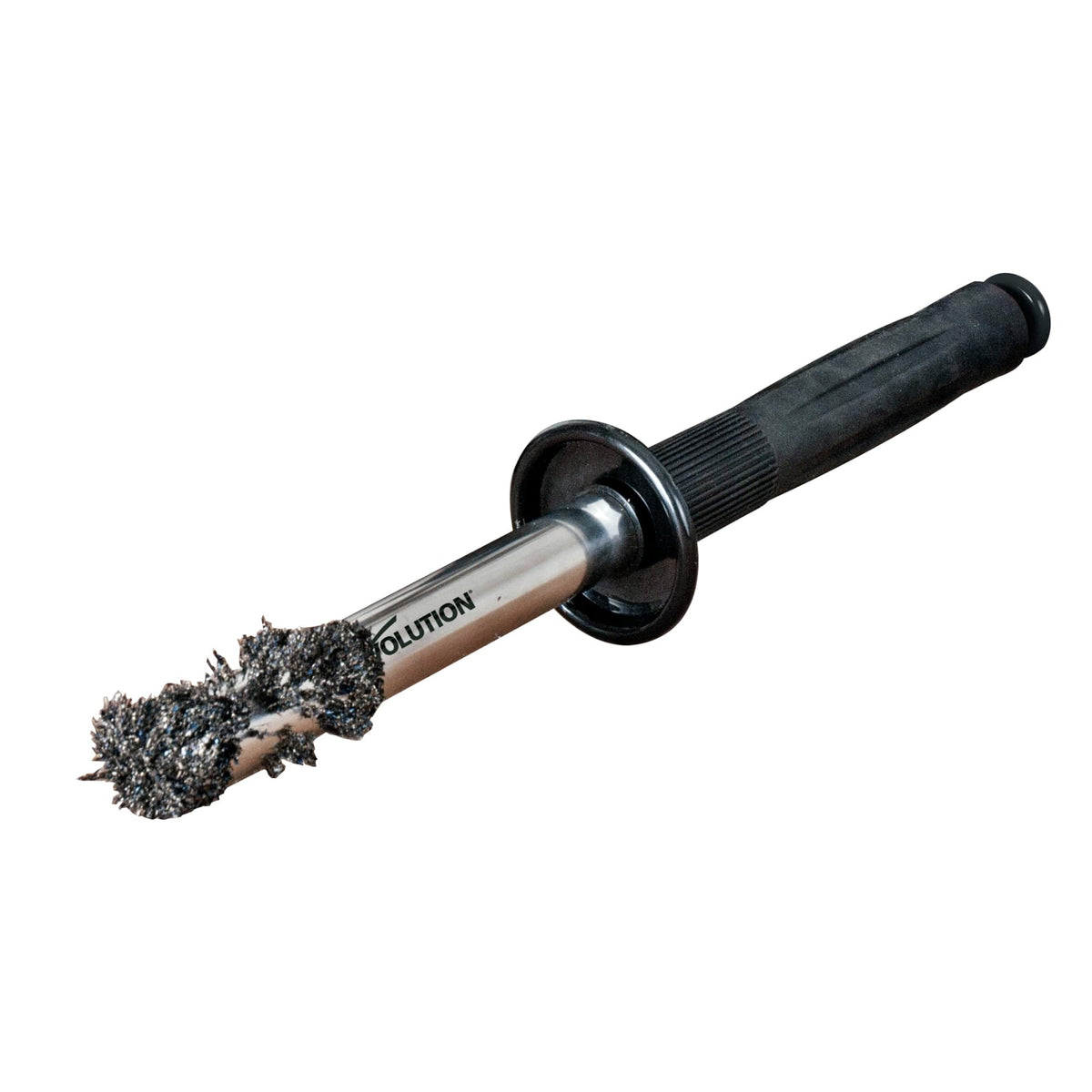 EVOLUTION Cyclone quick-release plunger drops shavings precisely into a container.
