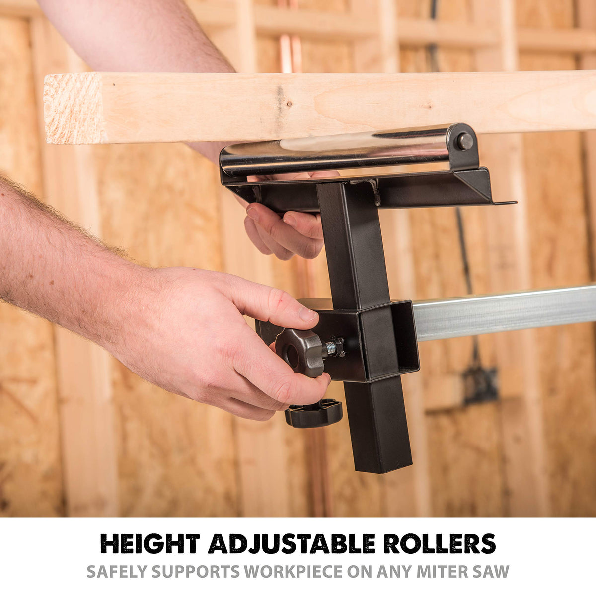 EVOLUTION EVOMS1 lightweight yet sturdy stand supports long pieces up to 118 inches.