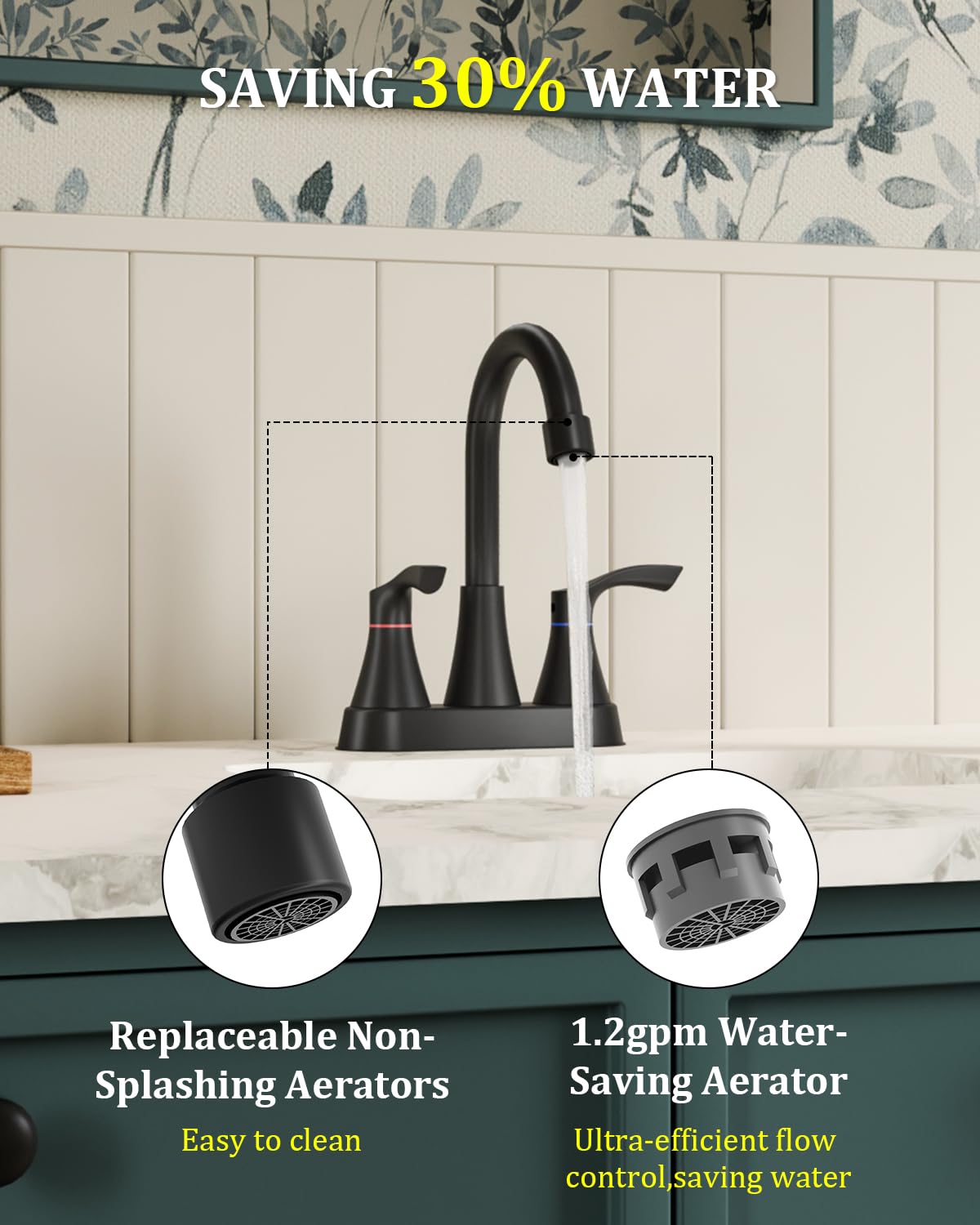 Evolvegoods matte black faucet side profile highlights clean lines