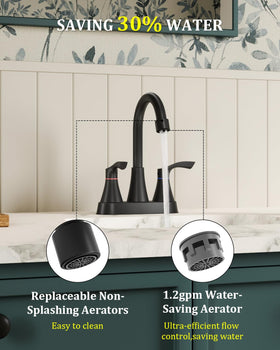 Evolvegoods matte black faucet side profile highlights clean lines