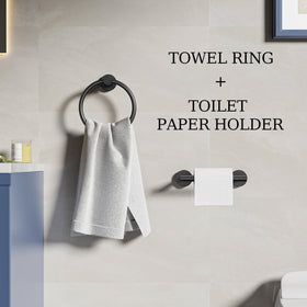 Evolvegoods rotating paper rod eases roll replacement.