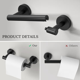 Evolvegoods wall-mounted bathroom hardware set with included hardware.