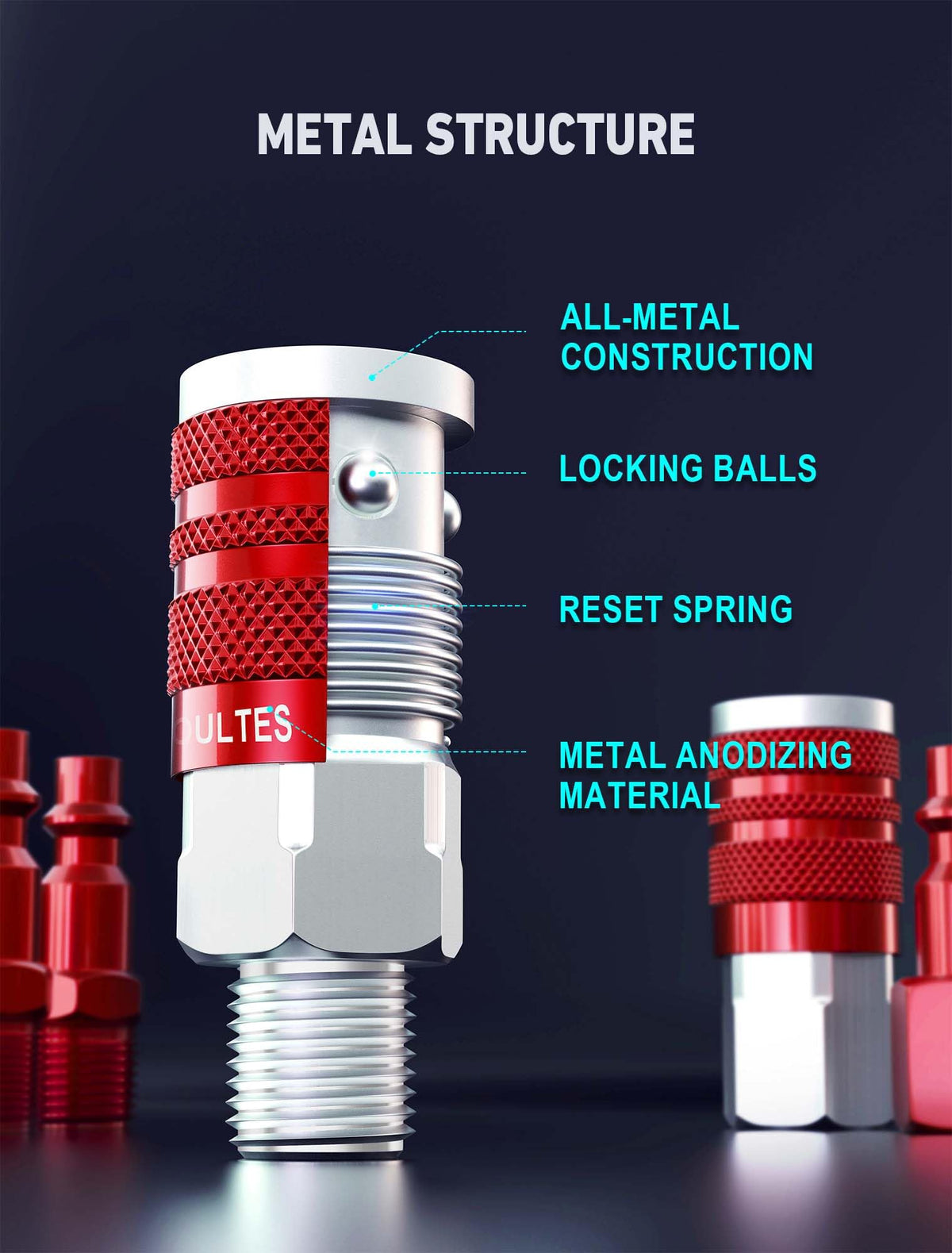 EVOULTES aluminum fittings offer lightweight strength and corrosion resistance