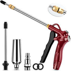EVOULTES high flow air blow gun with 8-14 inch extension for deep dust cleaning.