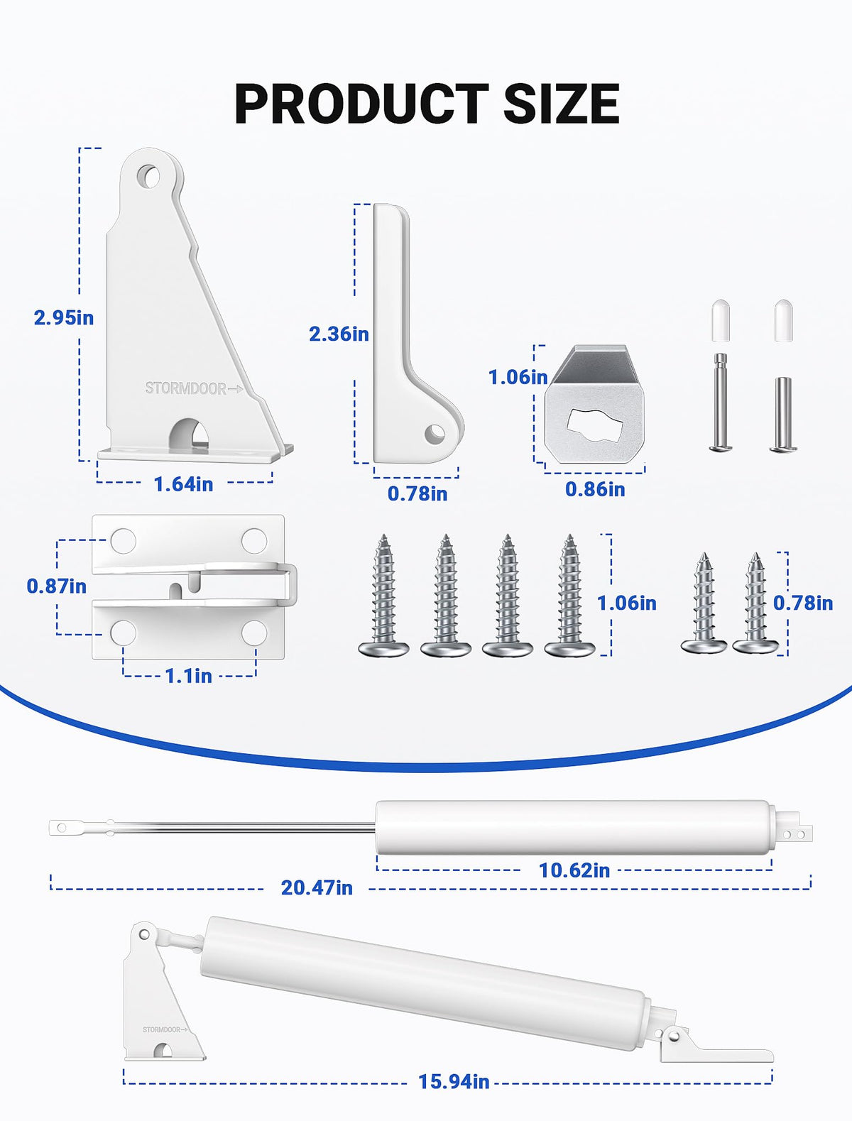 EVOULTES adjustable screw highlights customizable closing speed for smooth seals.