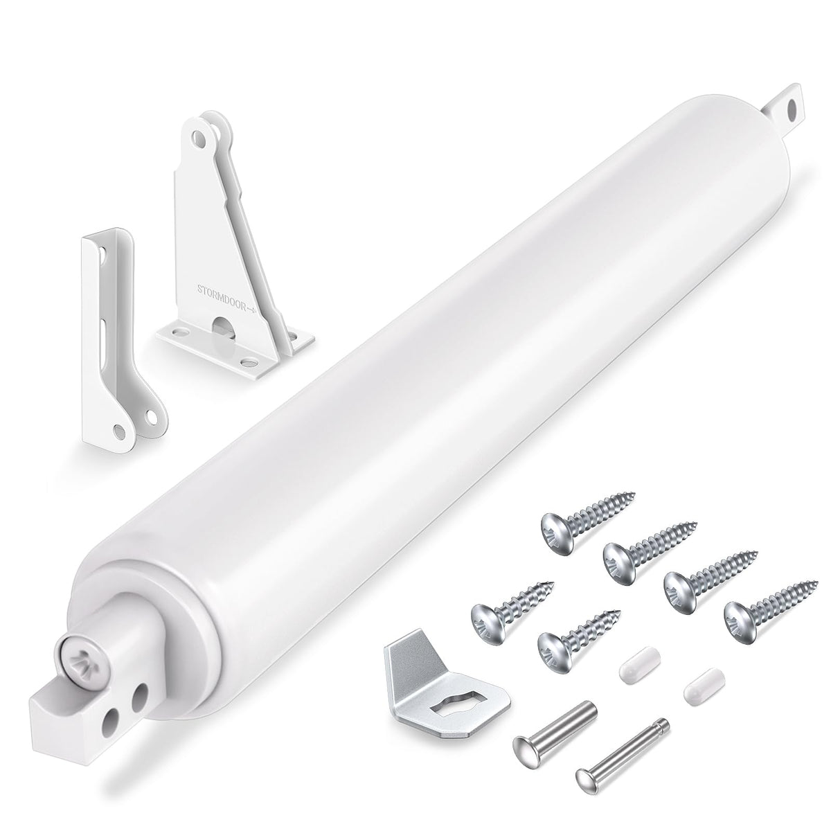 EVOULTES storm door closer with durable metal body for daily use.