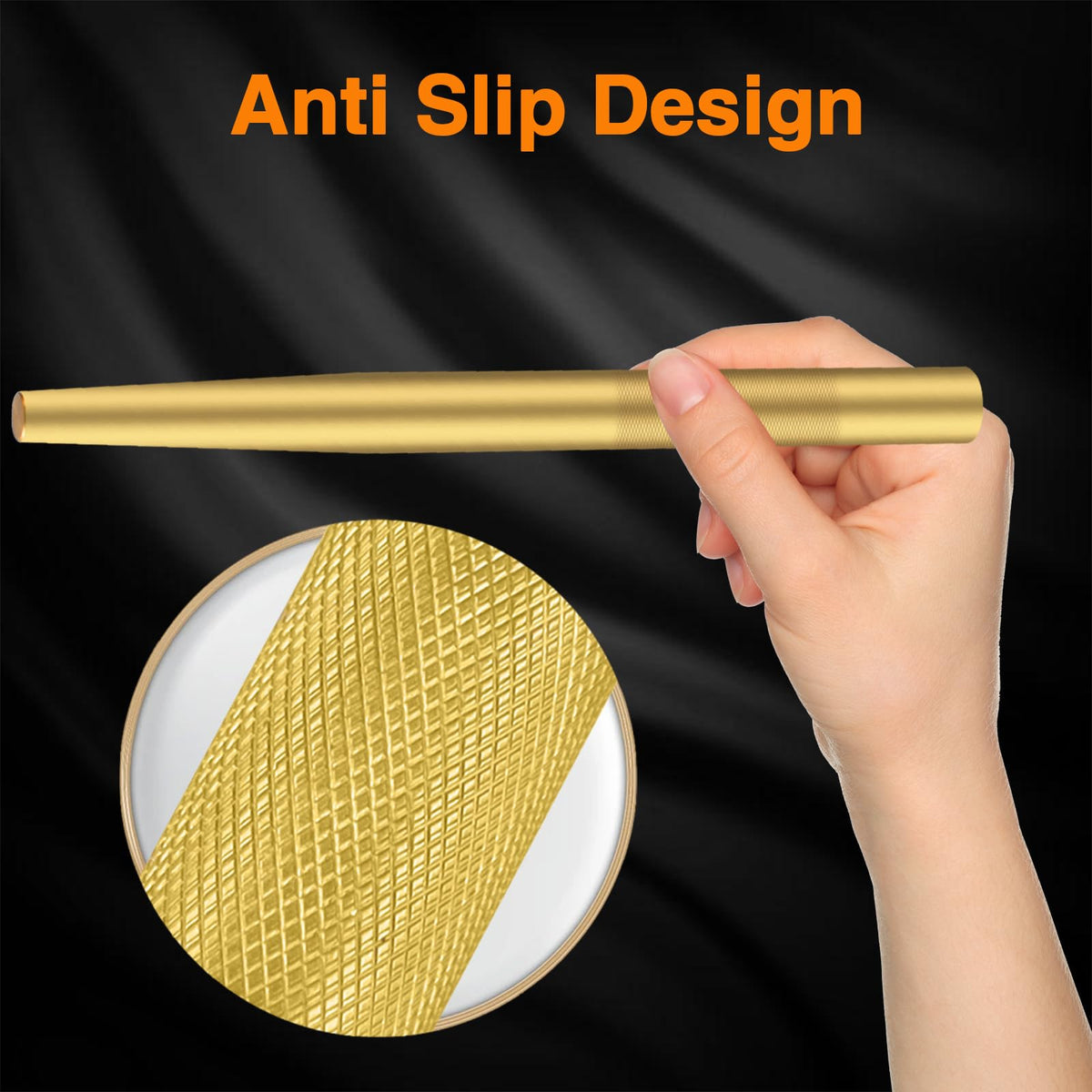 EVRBUL brass drift pin punch 8in length detail shows size range 3/8 to 5/8 in.