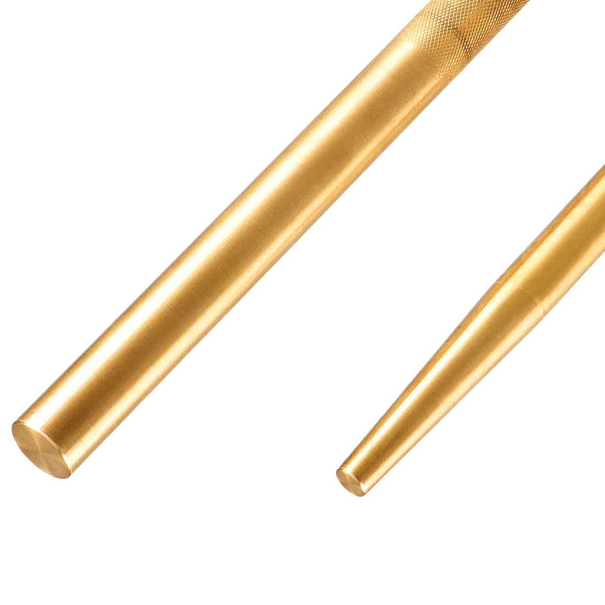 EVRBUL brass drift pin punch brass texture closeup for grip and durability.