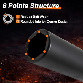 EVRBUL rust-resistant black phosphate finish extends tool life