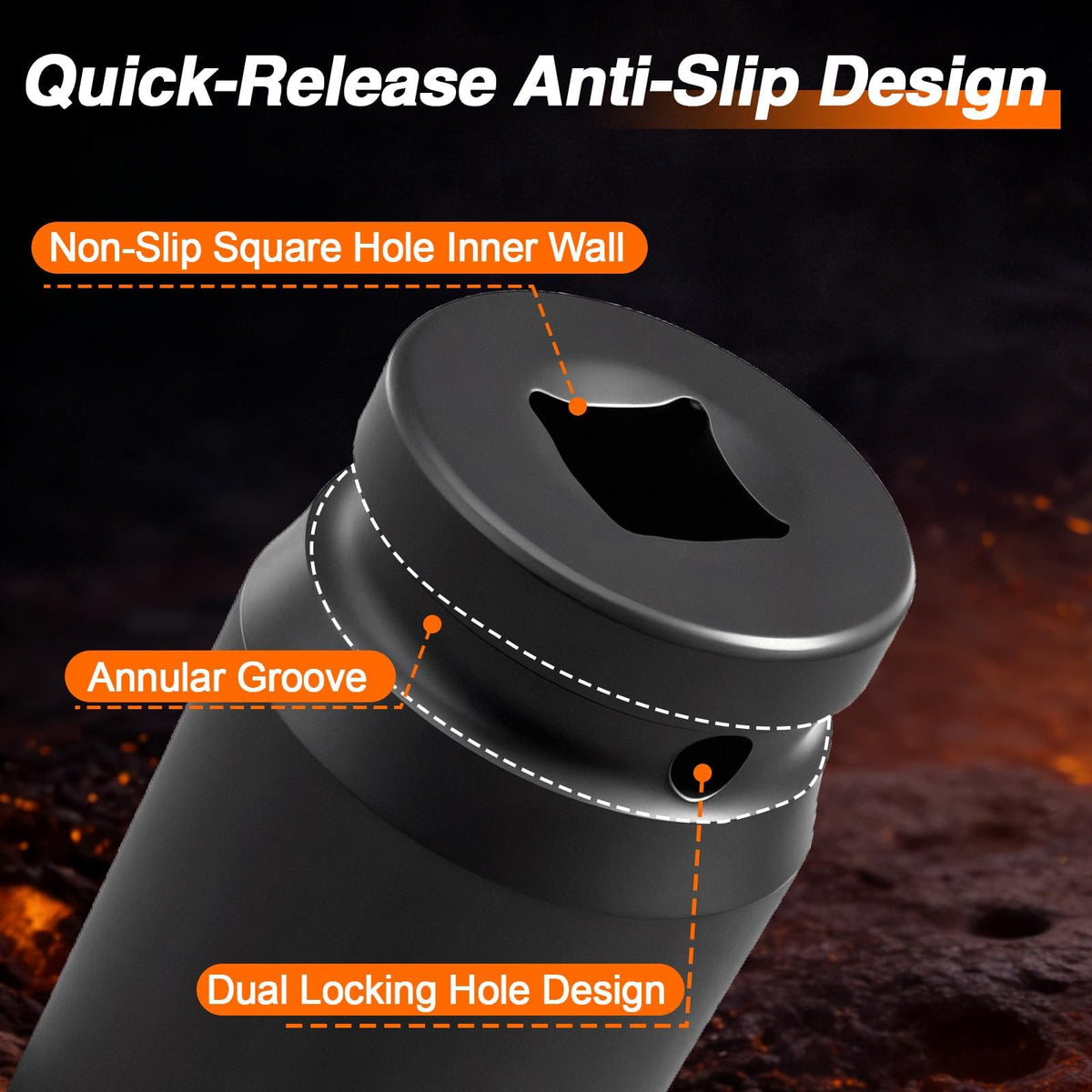 EVRBUL socket ideal for automotive use and heavy equipment maintenance
