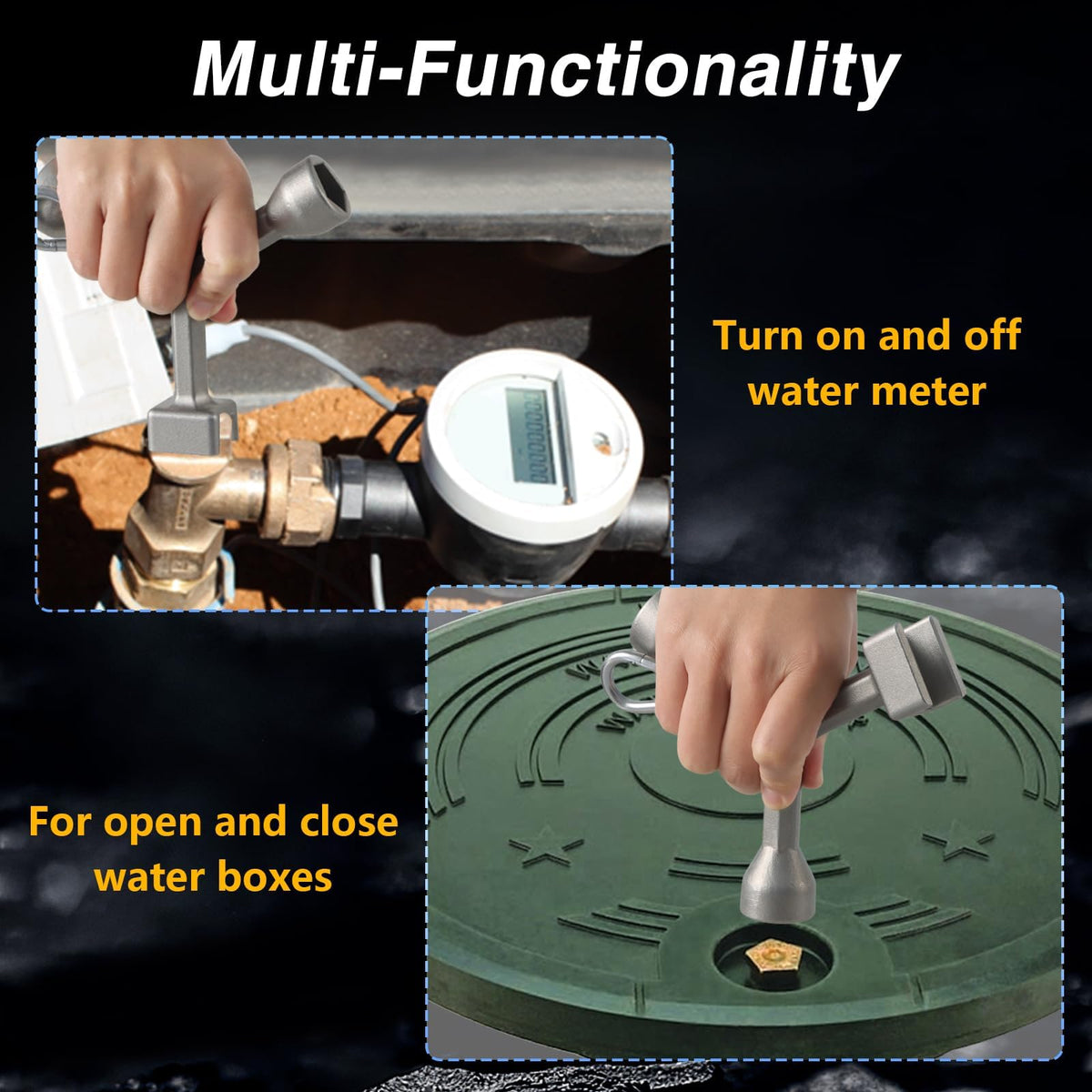 EVRBUL standard pentagon bolt end for common meter lids
