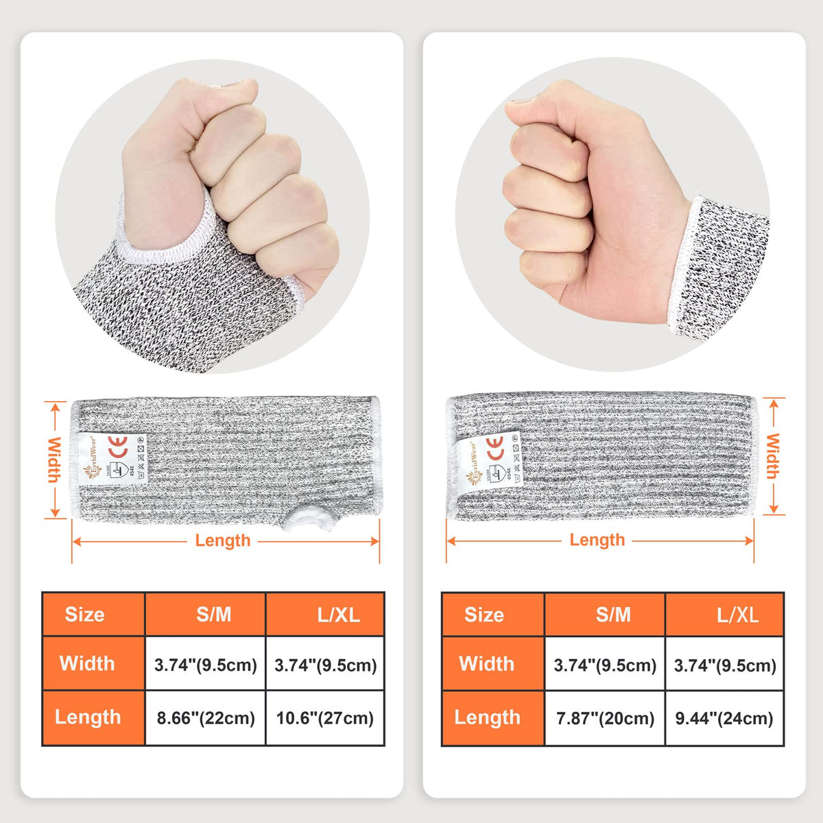 Evridwear arm protectors are durable and machine washable for long-term use.