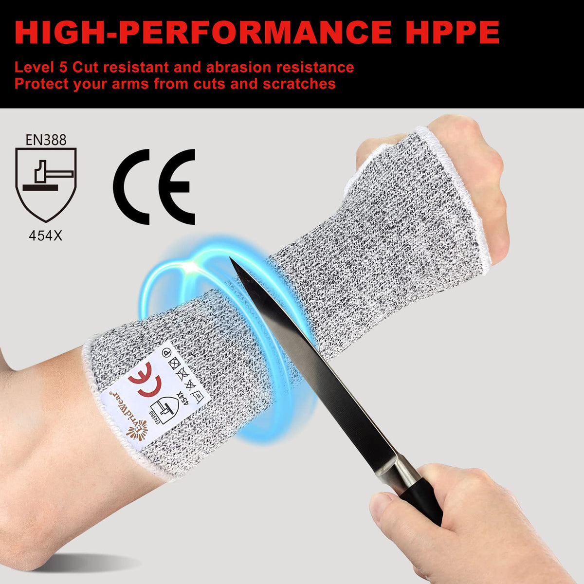 Evridwear arm sleeves with cotton lining for comfortable all-day wear.
