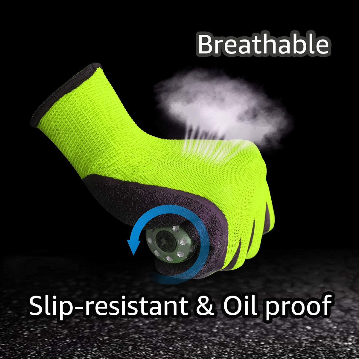 Evridwear breathable knit liner keeps hands cool during long shifts.