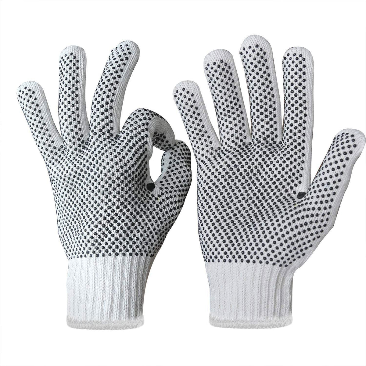 Evridwear pvc-dots grip gloves offering slip resistance for secure handling