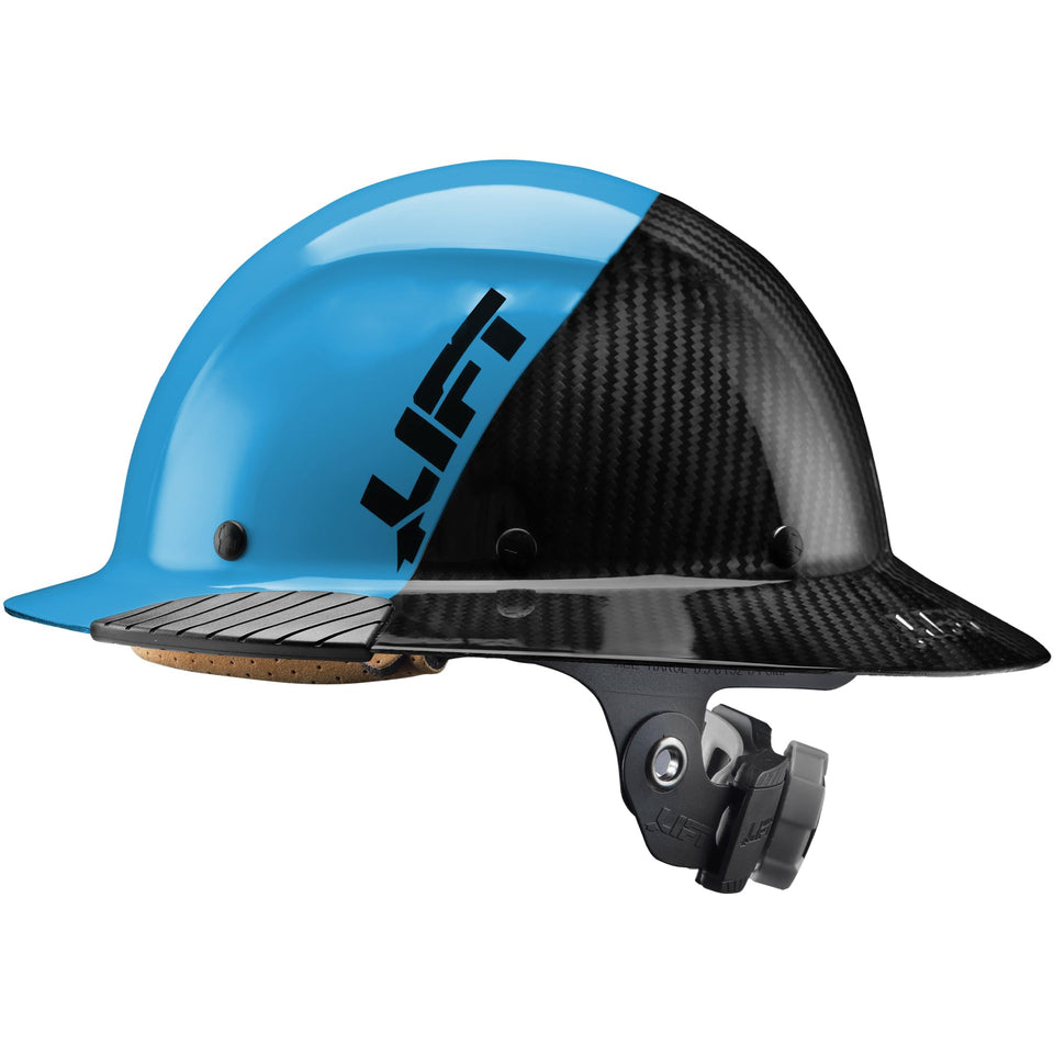 EVS DAX Fifty 50 carbon fiber shell for enhanced strength and lightweight comfort.