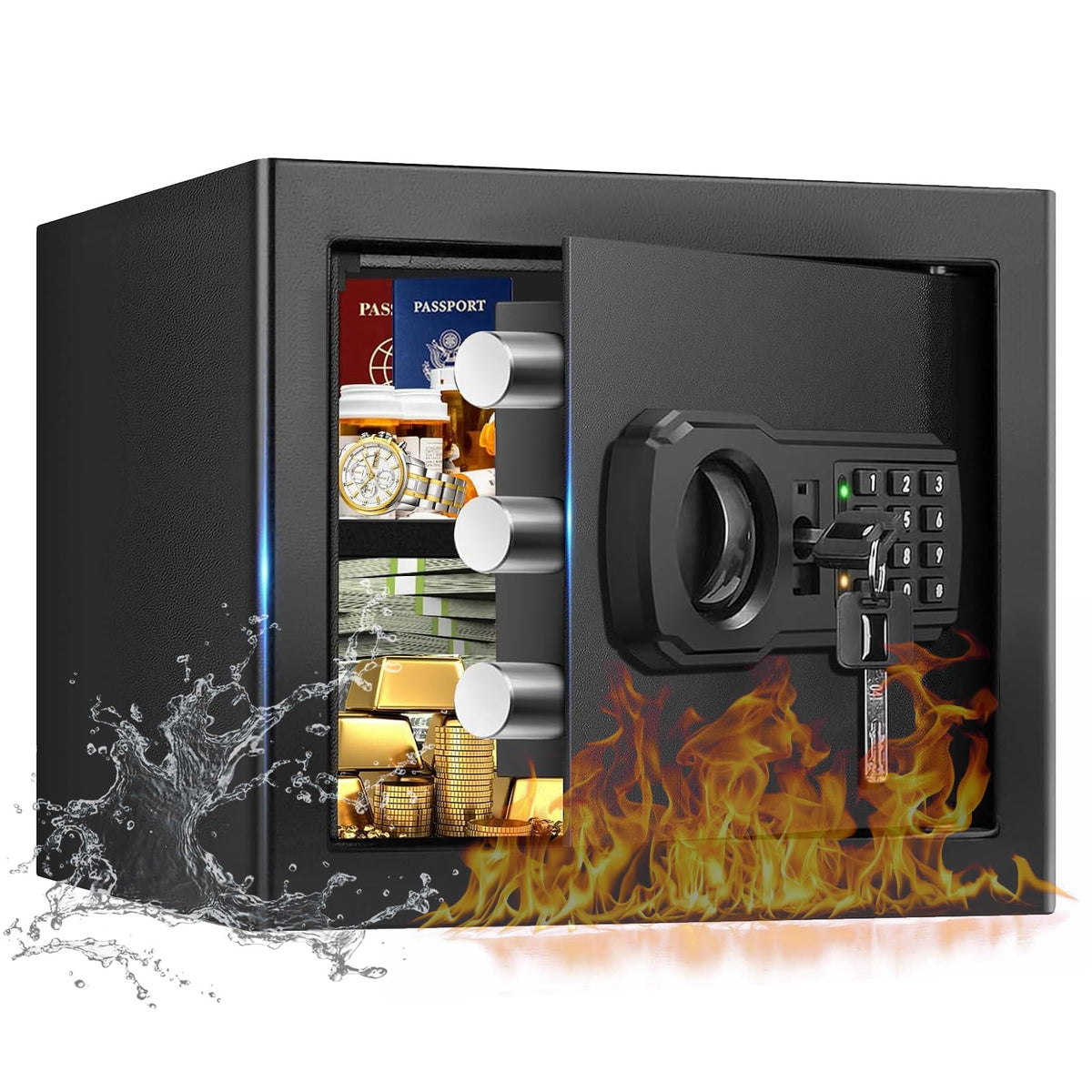 EVSUVSRT 1.3 Cub Small Fire Safe exterior view showing compact home security